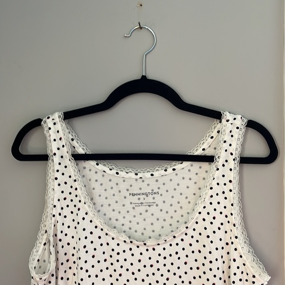 Pennington’s white polkadot Cami size XL - Picture 2 of 3
